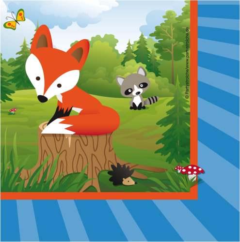 Produktbild Partystrolche Servietten Kleiner Fuchs