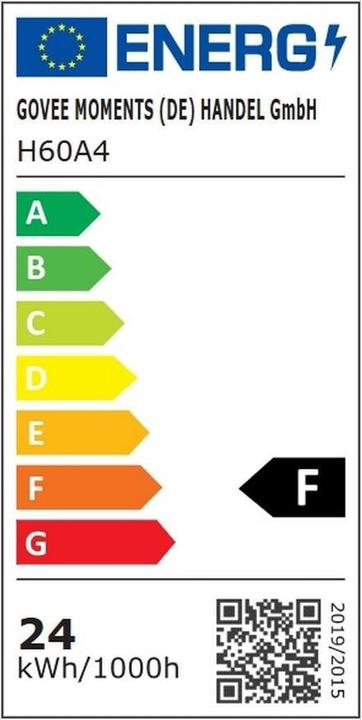 Energie-Label Govee Deckenleuchte 30 cm, 24 W, 2400 lm, RGBWW (2400 lm)