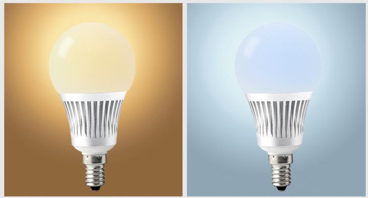 Image du produit Milight Ampoule LED E14 RGB+KW/WW 5W (E14, 5 W, 450 lm, 1 x, F)
