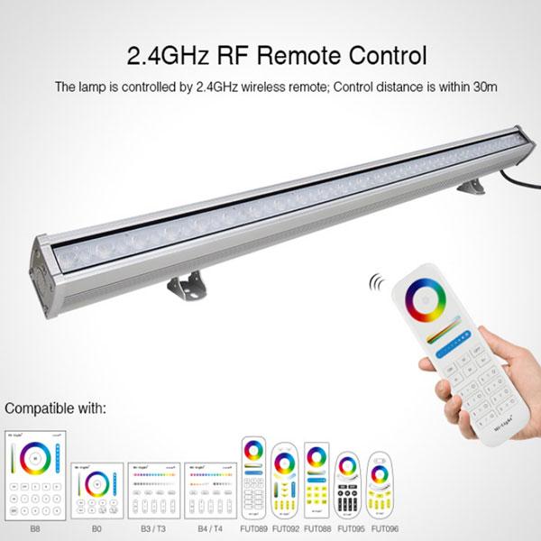Image du produit Milight Lèche-mur LED sans fil WiFi RGB+KW/WW 24W 100cm (1800 lm)