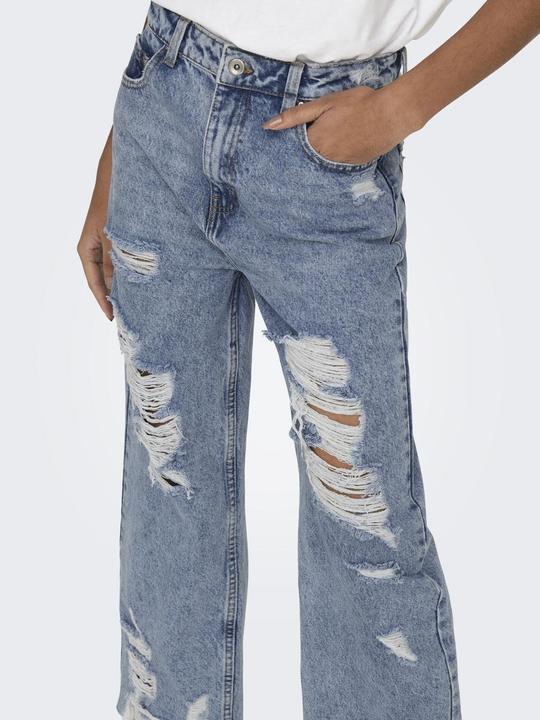 Actual product image Only ONLDad High Waist Destroyed Flared Jeans (26)
