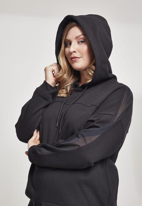 Immagine prodotto Urban Classics Felpa con cappuccio oversize Tech Mesh Inset da donna (XL)