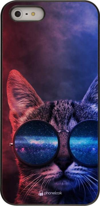 Actual product image PhoneLook Coque Red Blue Cat Glasses (Apple iPhone 5s, Apple iPhone 5)