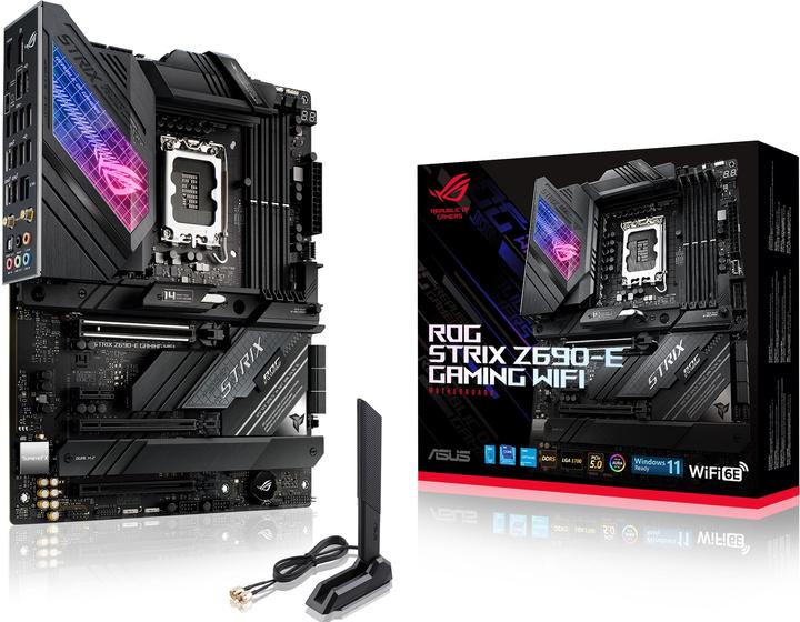 Actual product image ASUS ROG Strix Z690-E Gaming Wifi (LGA 1700, Intel Z690 (DDR5), ATX)