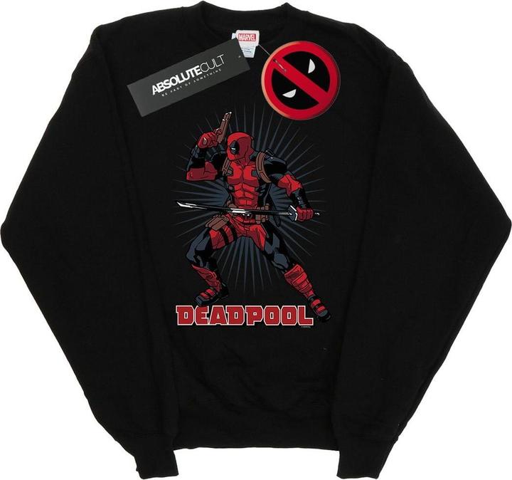 Deadpool Gun Sword Burst Sweatshirt (XXL)