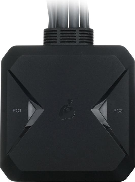 Actual product image Iogear 2 port USB DisplayPort Cable