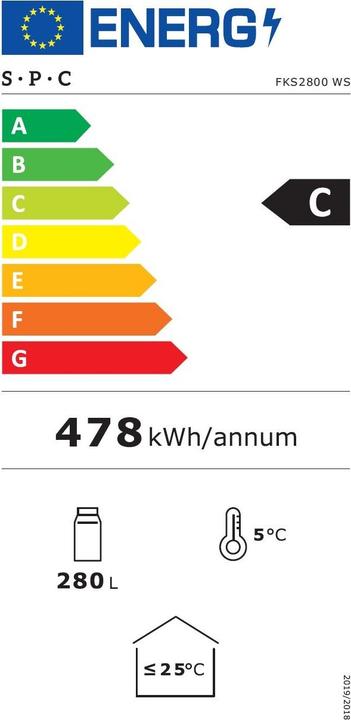Energy Label SPC FKS2800-1 WS (280 l)