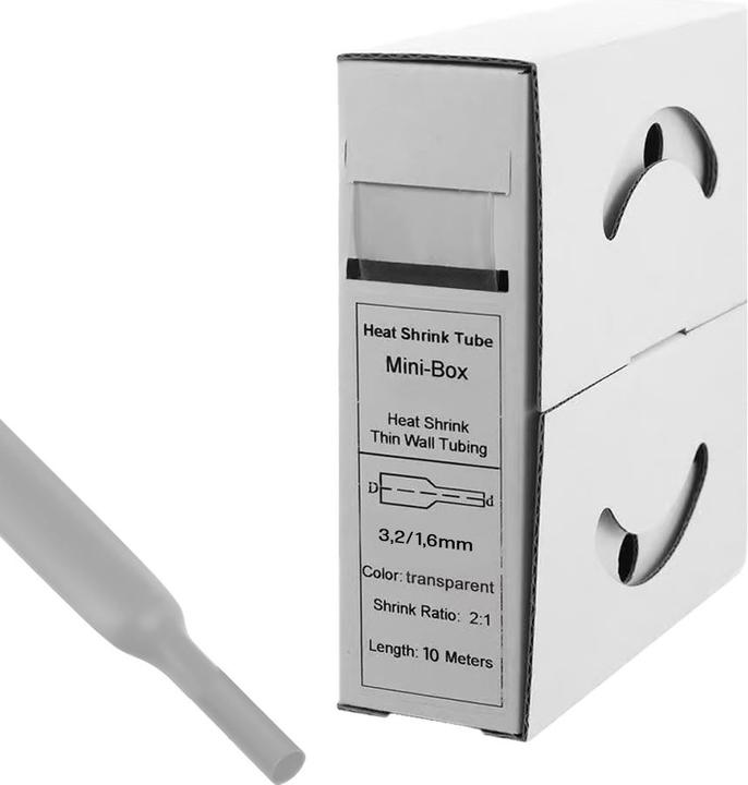 Produktbild Offgridtec Schrumpfschlauch transparent 3,2mm > 1,6mm