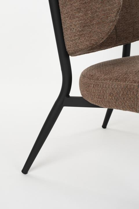 Actual product image Zuiver Sanne Lounge Chair Orange Grey