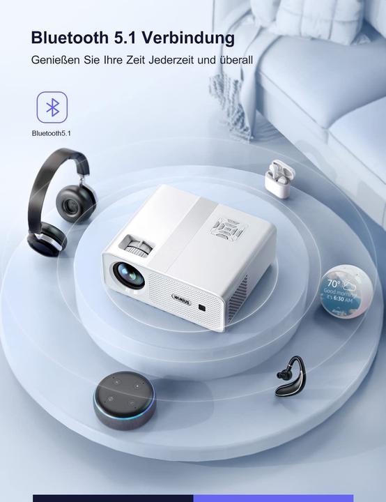 Actual product image WiMiUS W7 WiFi Bluetooth Beamer