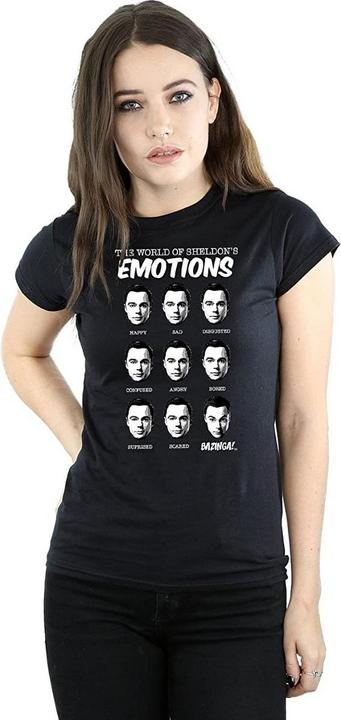 Immagine prodotto Dam Maglietta da donna/ragazzo Emotions Sheldon in cotone (L)