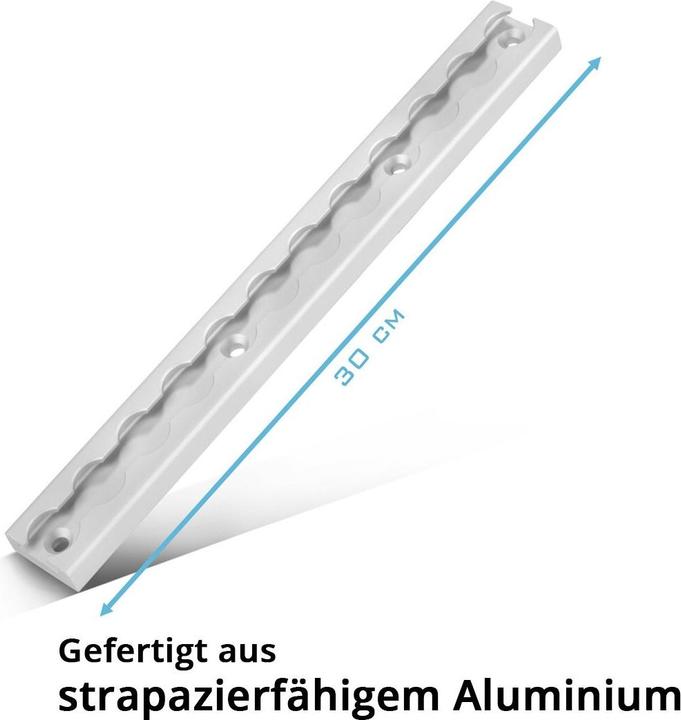 Produktbild Stahlwerk Zurrschienen 2er Set mit Zurrösen 30 cm Aluminium Airlineschiene