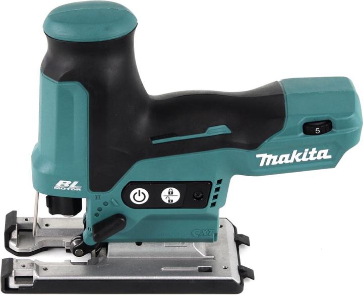 Image du produit Makita JV102DZ Scie à onglets sans fil 12V MAX, moteur BL, sans batteries ni chargeur.