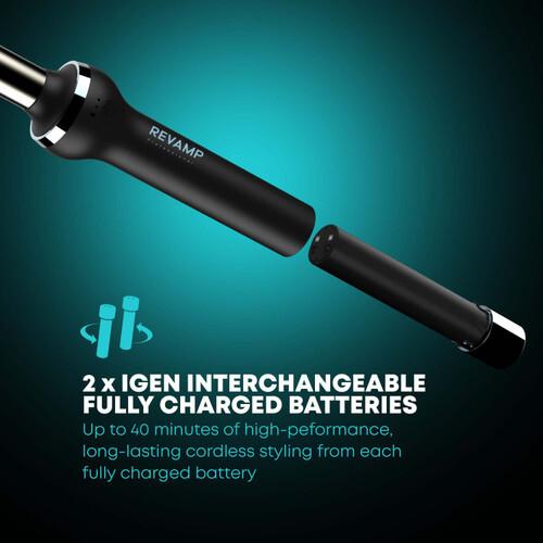 Immagine prodotto Homedics Arricciacapelli senza fili con batteria sostituibile (Piastra per capelli)