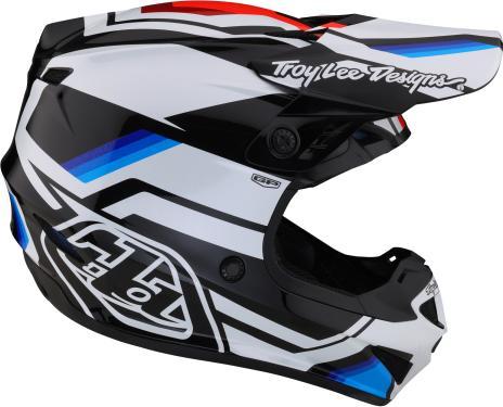 Actual product image Troy Lee Designs GP helmet, Apex, white/blue, S | 55-56cm (55 - 56 cm)