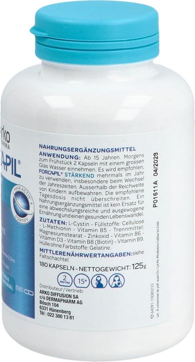 Produktbild Arkopharma Forcapil (180 Stück, Kapseln, 111 g)