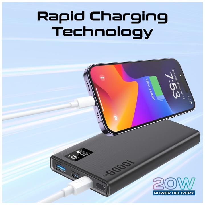 Actual product image ProMate Bolt-10PD Powerbank 10000mAh (10000 mAh, 20 W, 37 Wh)