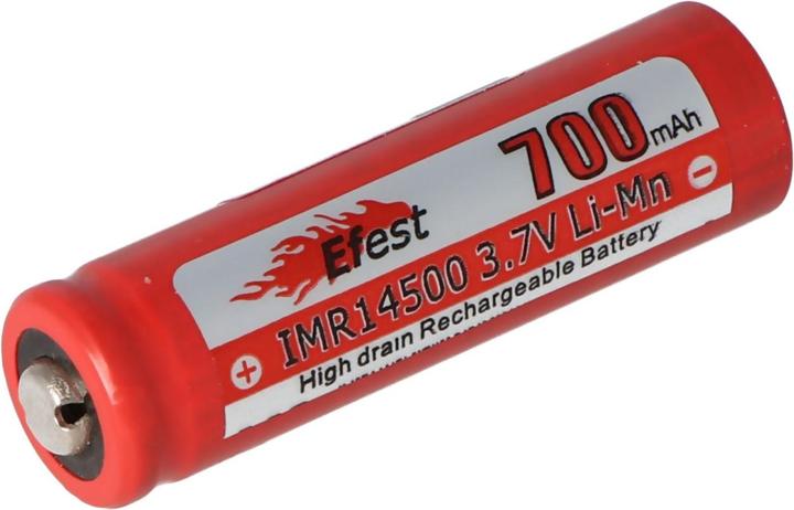 Actual product image Efest Battery IMR 14500 V2, positive pole raised (1 pcs., 14500, 700 mAh)