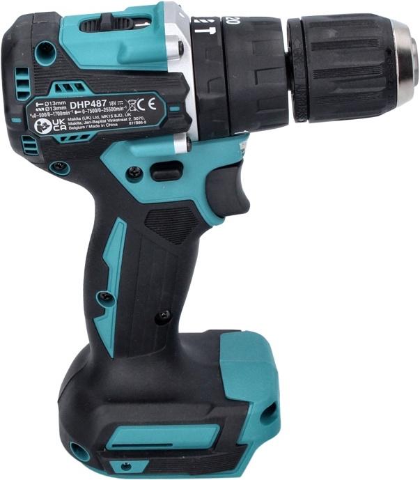 Produktbild Makita DHP 487 RF Akku Schlagbohrschrauber 18 V 40 Nm Brushless + 2x Akku 3,0 Ah + Ladegerät (Akkubetrieb)