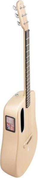 Lava Music Gitarre ME 4 36 Zoll Soft Gold mit Ladestation (Akustik Gitarre, Super AirSonic Kohlefaser-Verbundstoff, HPL (Hochdrucklaminat))