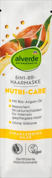 dm alverde Haarmaske Nutri-Care BB 5in1 Bio-Mandel, Bio-Argan (20 ml)