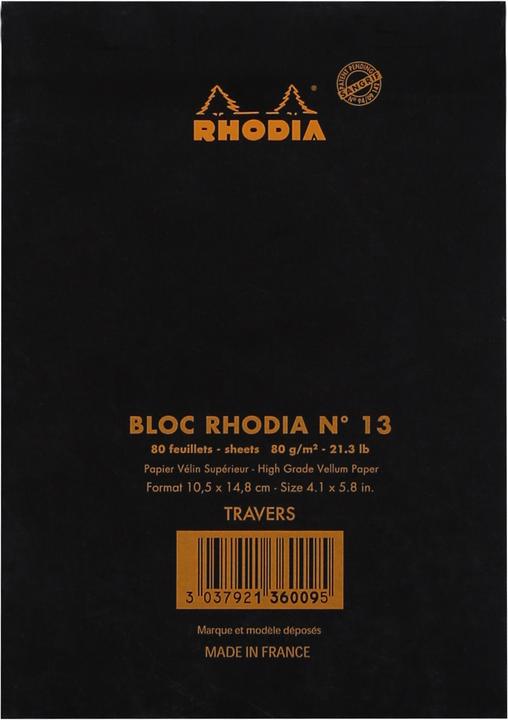 Actual product image Rhodia Basics (A6, Lined, Soft cover)