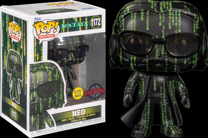 Actual product image Funko Pop! The Matrix : Neo (1172) (GITD) EXM