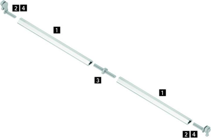 Actual product image Hettich Connector for synchronization bar