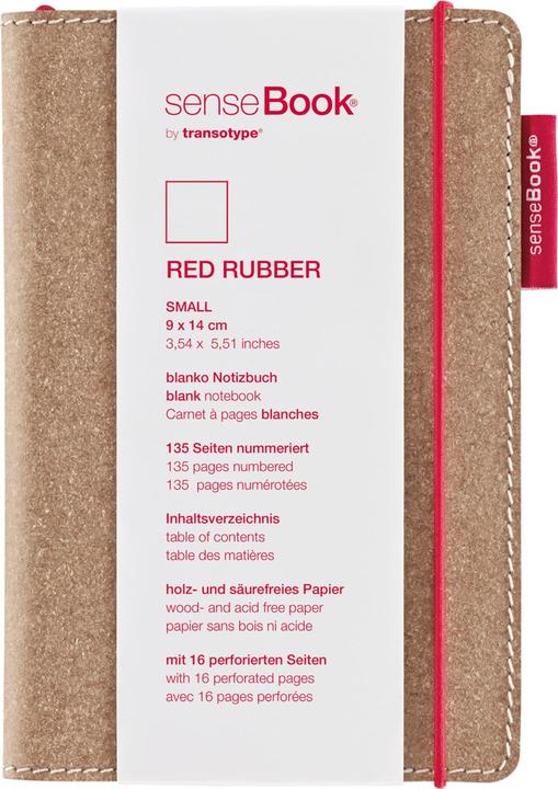 Produktbild Transotype senseBook RED RUBBER (A6, Kariert, Harter Einband)
