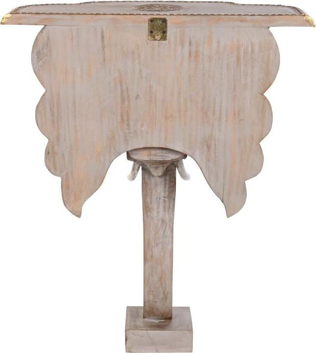 Image du produit DKD Home Decor Console Elephant White Grey Golden Brass Mango wood 80 x 30 x 96 cm