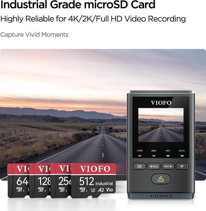 Image du produit Viofo 512GB SD card (512 Go, microSDXC, U3, UHS-I)