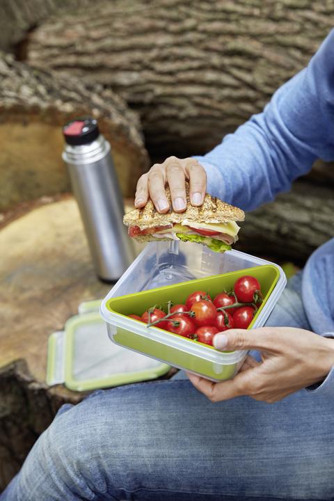 Produktbild Tefal K31008, Lunch container, Adult, Green, Transparent, Square, Germany, 0.85 L