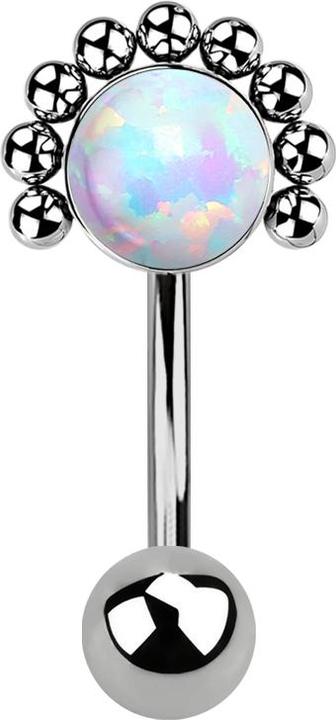 Actual product image Star Piercing Flared Tunnel Gold Plated Tree of Life (without brass, Titanium G23)