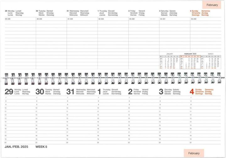Produktbild Simplex Pultkalender Septant 2025, Papierformat: 11.5 x 30.5 cm (11.5 x 30.5 cm, Deutsch)
