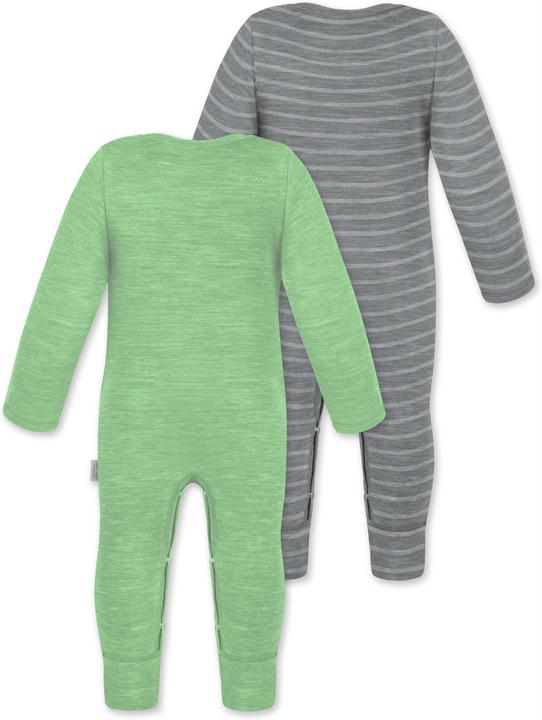 Produktbild Normani 2er Pack Baby Merino Strampler „Tangoio" - 9595 (68)