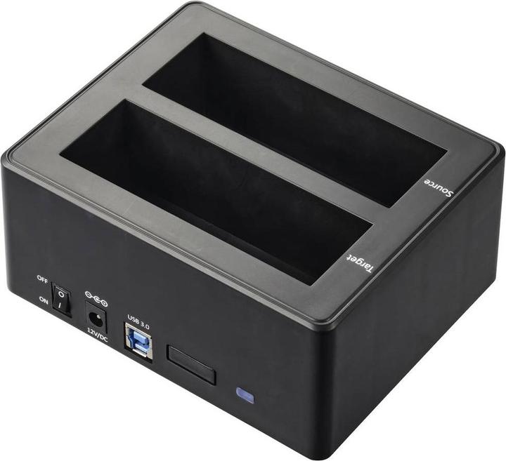 Actual product image Renkforce RF-5576396 USB 3.2 Gen 1 (USB 3.0) SATA hard drive docking station with clone function