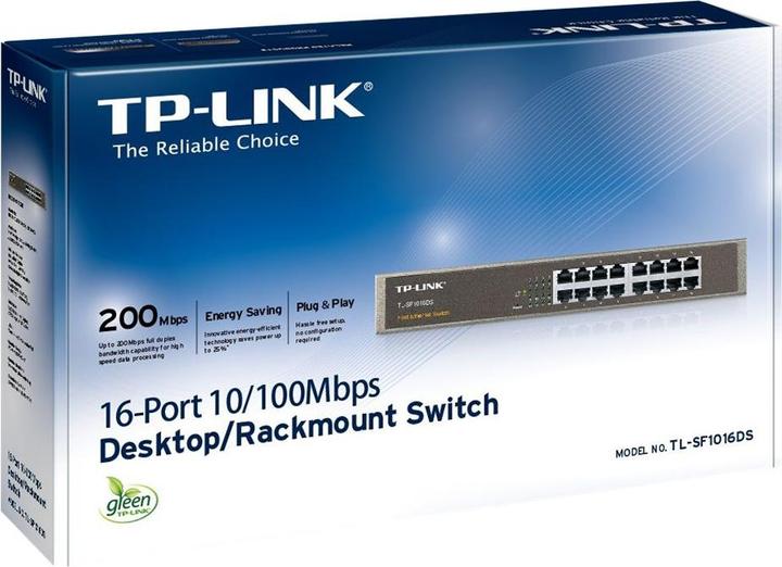 Actual product image TP-Link Tl-Sf1016ds (16 Ports)