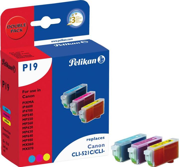 Immagine prodotto Pelikan Cli-521 (M, C, Y)