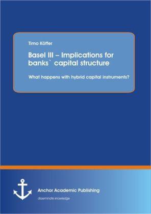 Produktbild Basel III Implications for banks' capital structure: What happens with hybrid capital instruments? (Timo Köffer, 2013)