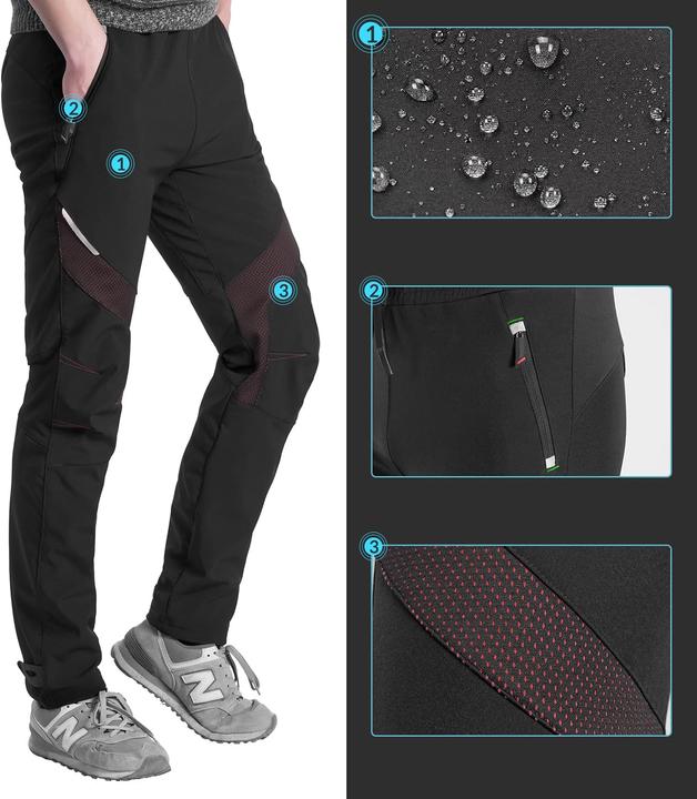 Produktbild Rockbros Patrol winddichte Radsporthose, Grösse M - Schwarz (M)