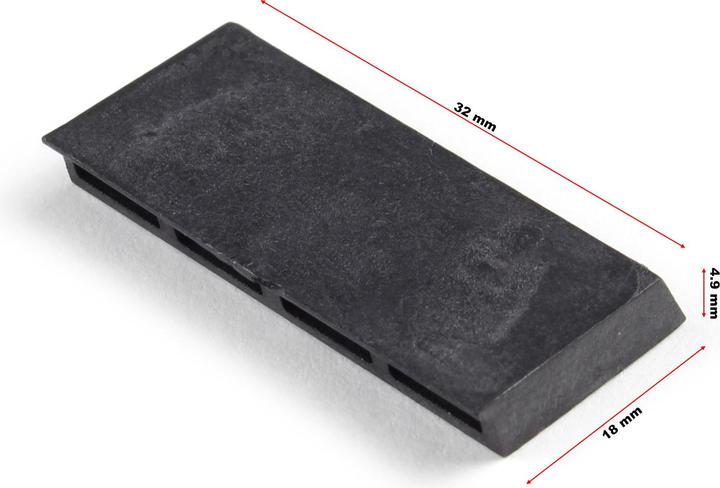 Actual product image Wiltec Replacement Vane 32x18x4.9mm as Spare Part for Rotor of Self-priming Fuel Transfer Pump 62137