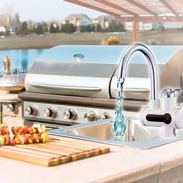 Produktbild IHP Mauk digitaler Wasserhahn mit integriertem Durchlauferhitzer und