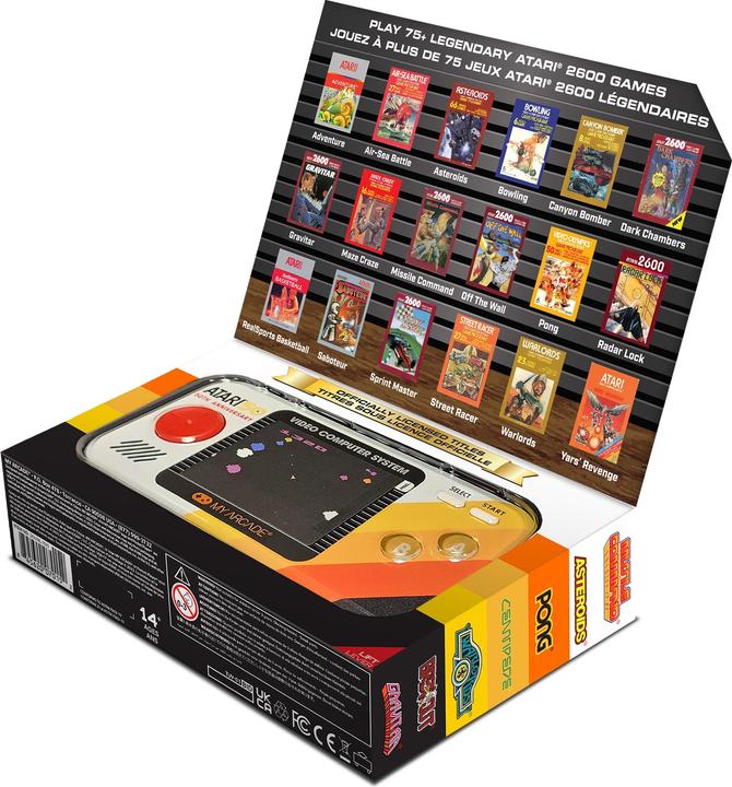 Produktbild Sombo My Arcade DGUNL-7015 Atari Pocket Player Pro Handheld Portable Gaming System 100 Games