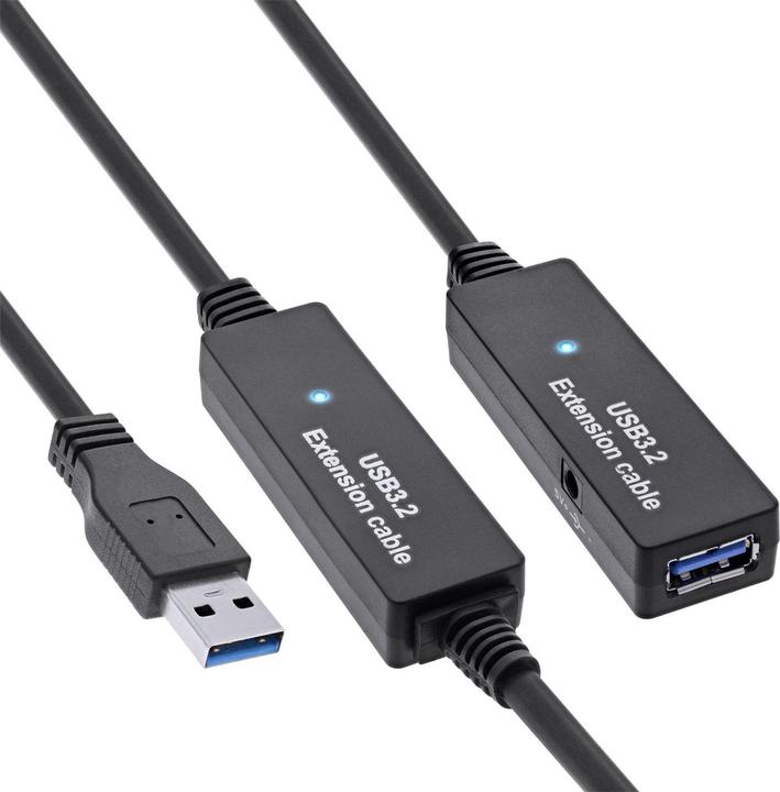 Image du produit InLine Rallonge active USB 3.0 mâle A vers femelle A 15m (15 m, USB 3.0)