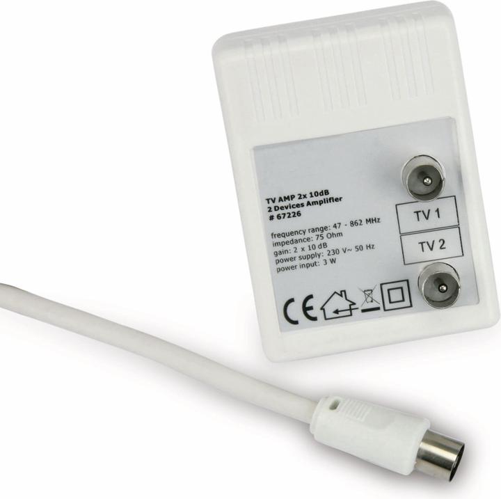 Immagine prodotto Goobay Amplificatore per antenna a due dispositivi (Amplificatore)