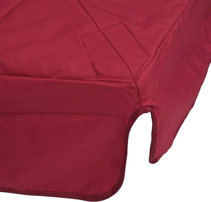 Produktbild Mendler Bezug für Luxus-Ampelschirm mit Flap, Sonnenschirmbezug Ersatzbezug, 3x3m (Ø4,24m) Polyester 3kg bor (2.95 m)