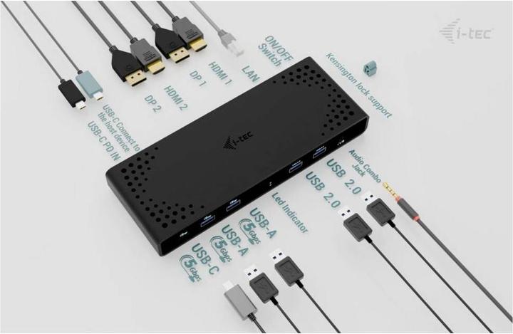 Image du produit i-tec Double 4K (USB-C, 11 Ports)