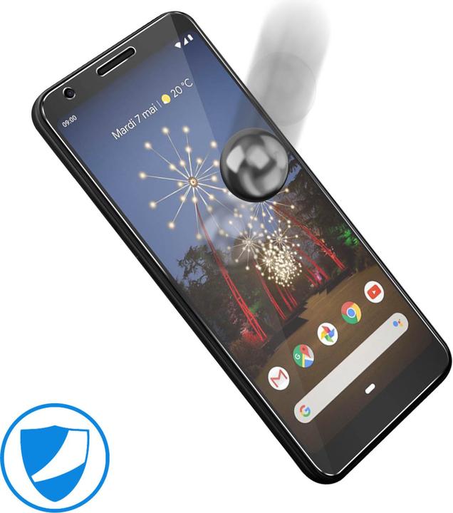 Actual product image Avizar Crystal clear film, glass screen protector (1 Piece, Google Pixel 3a)