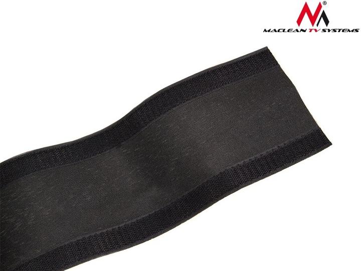 Produktbild Maclean MCTV-677 - Flexibler Kabelschutz aus Stoff mit Klettverschluss, 2 m, 105 mm, schwarz (Kabeldurchlass, 10 cm)