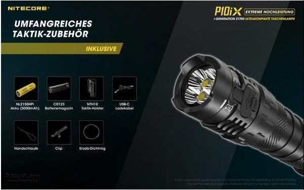 Immagine prodotto Nitecore P10iX - 4000 lumen (13.72 cm, 4000 lm)